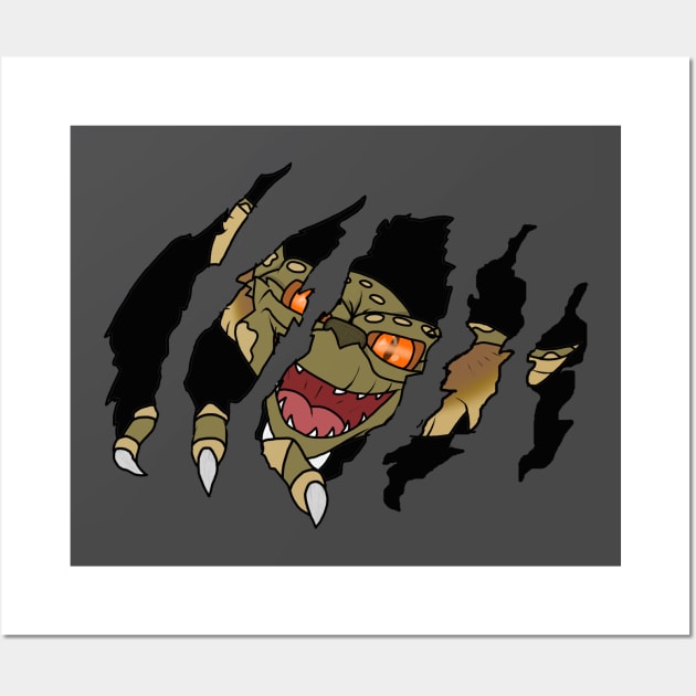 Gremlin Ripped My Shirt Wall Art by Buddyluv02